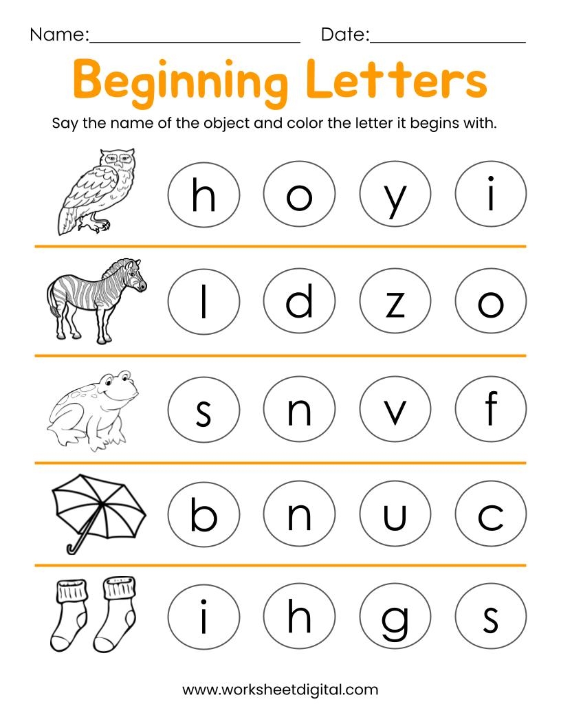10 Printable Beginning Letters Worksheets For Kindergarten Preschool Homeschool Made By Teachers Letter Free Worksheets For Preschool TeachersMag