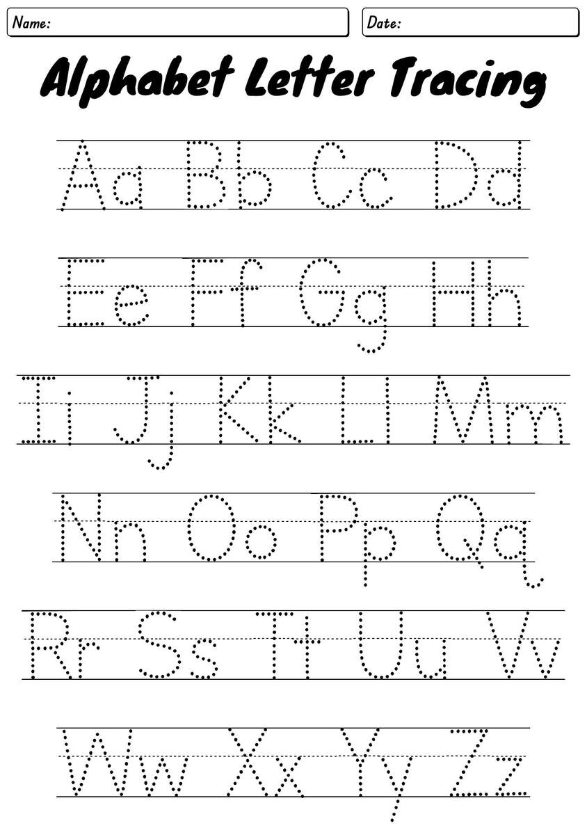 12 Preschool Writing Worksheets Free PDF At Worksheeto 26 Alphabet Beginning Sounds Letter Tracing Worksheets