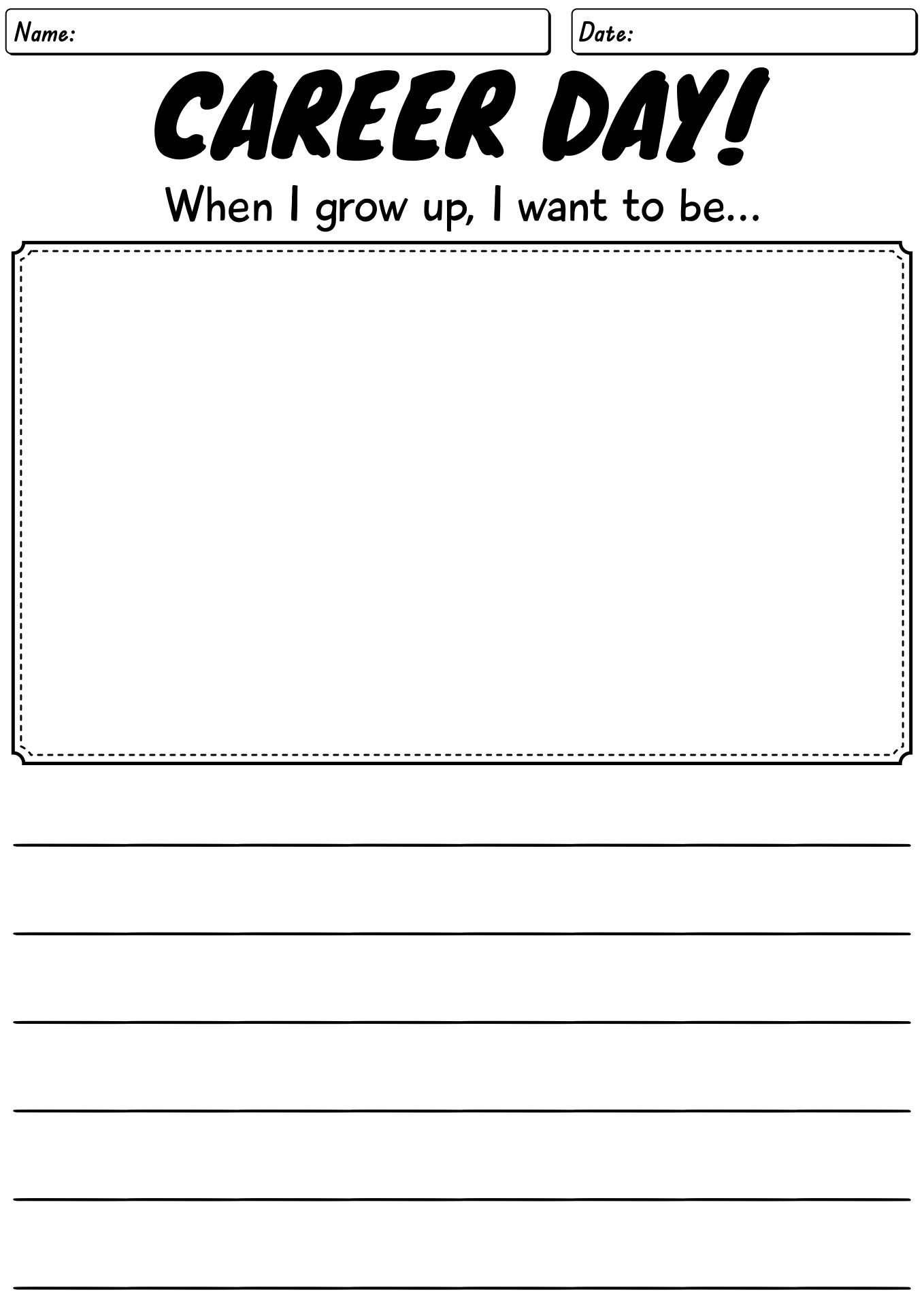 13 Career Activities Worksheets Free PDF At Worksheeto Free Printable Career Day Worksheets Worksheets Library
