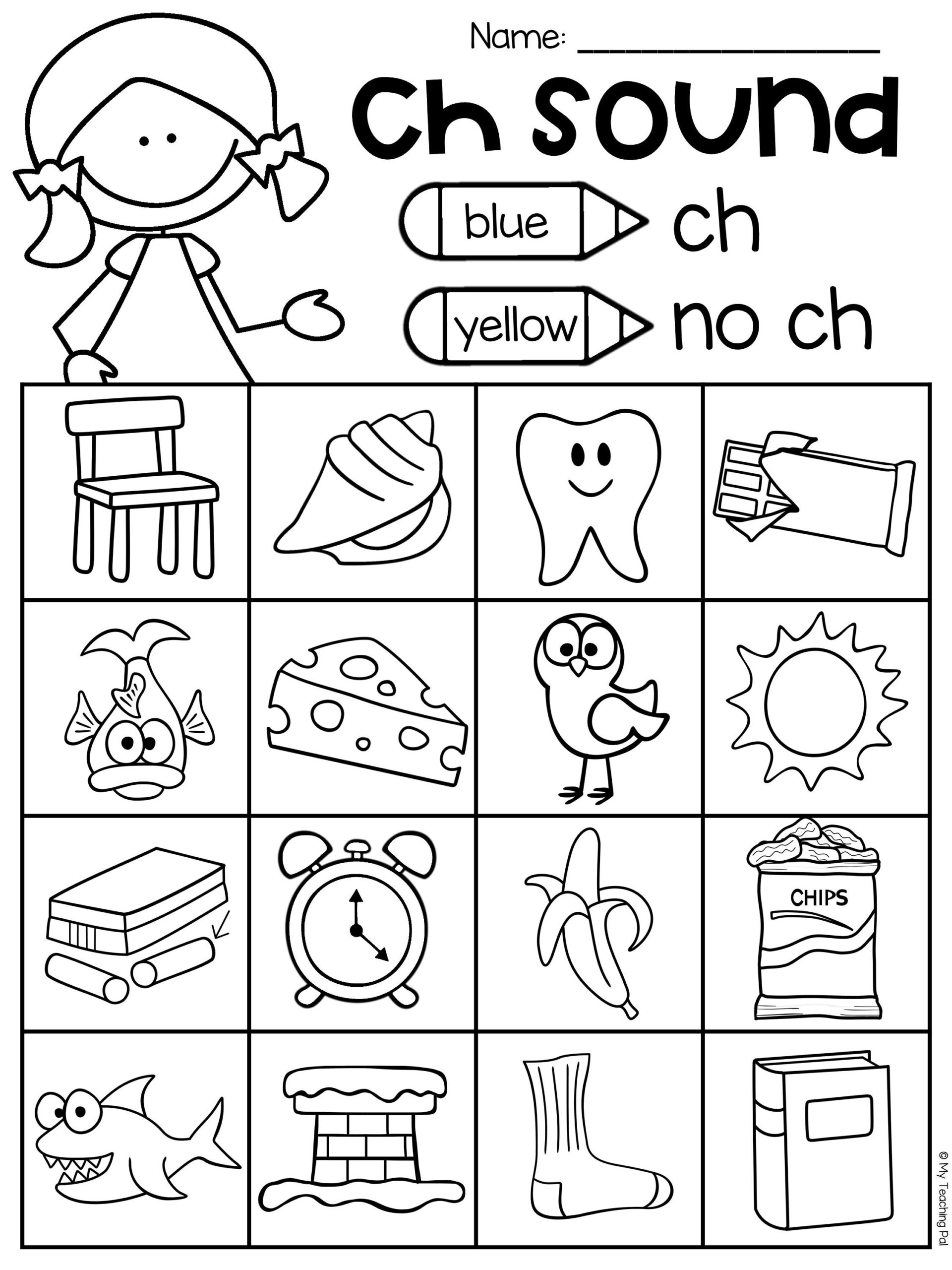 13 CH Digraph Ideas Digraph Phonics Digraphs Activities FREE Printable Ch And Sh Worksheets Set 2