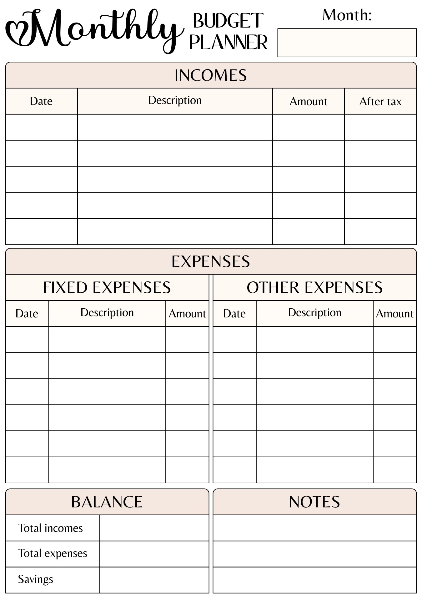 17 Free Income And Expense Worksheet Free PDF At Worksheeto