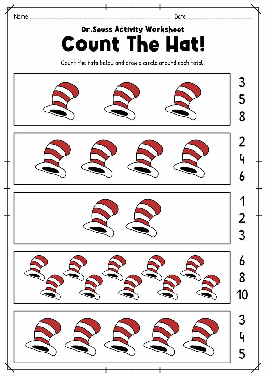 18 Dr Seuss Worksheets For Preschool Free PDF At Worksheeto Worksheets Library