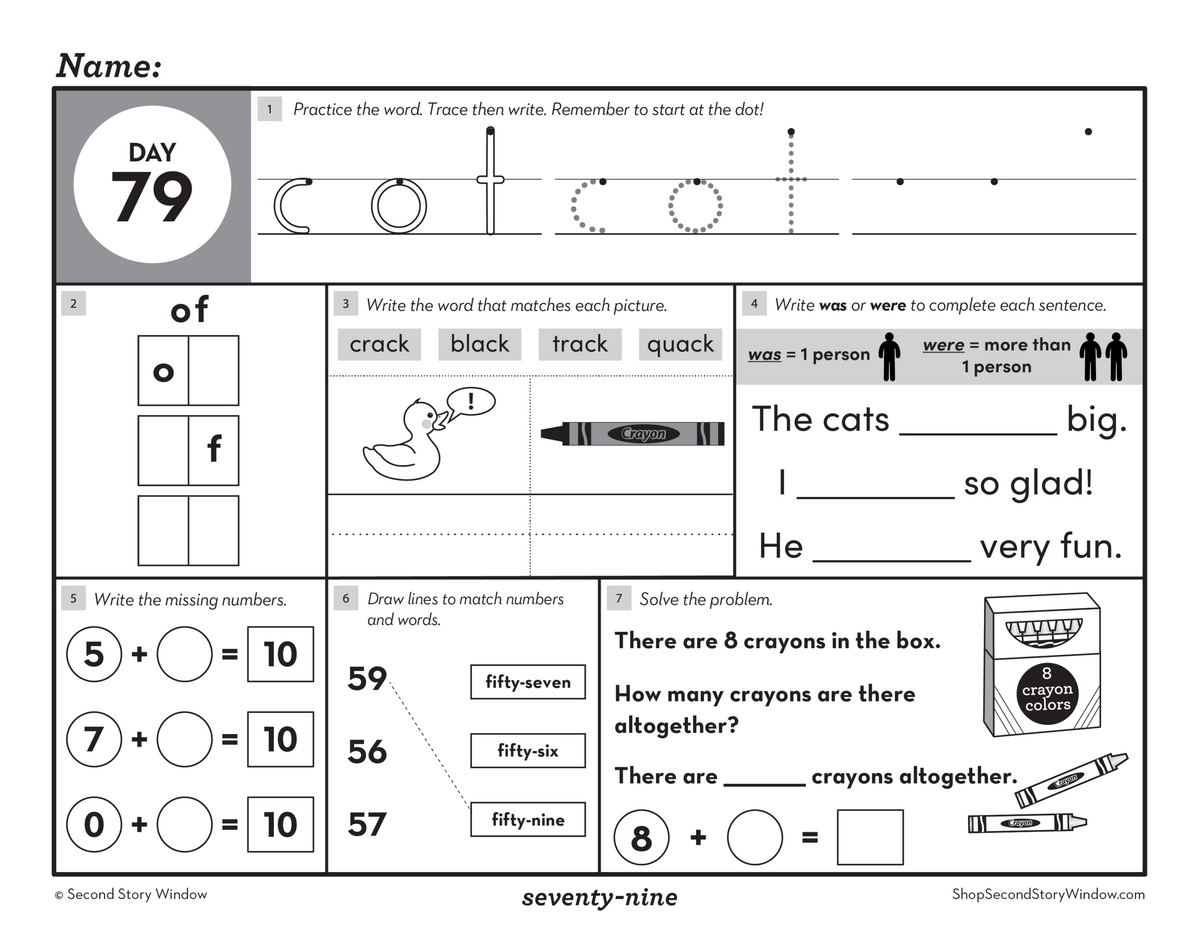 1st Grade Morning Work Term 2 Daily Math And ELA Spiral Review Second Story Window