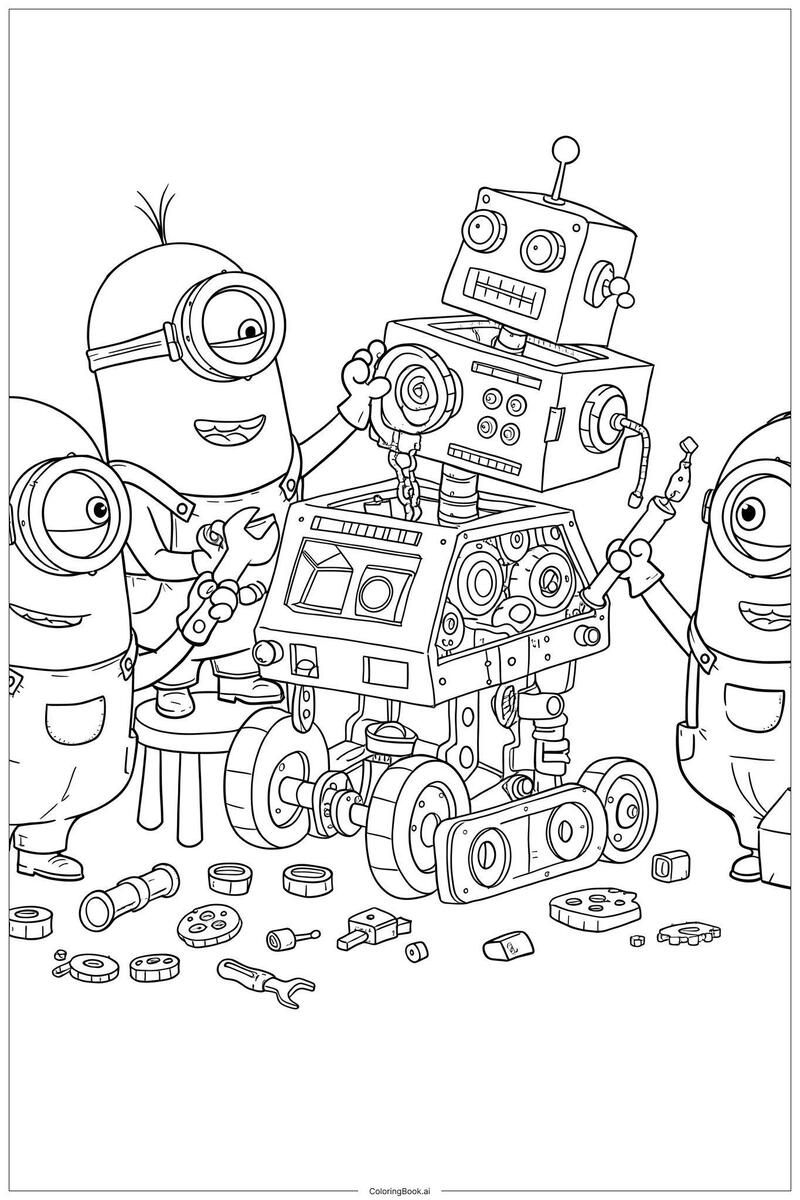 33 Minion Coloring Pages Free PDF PNG Printables