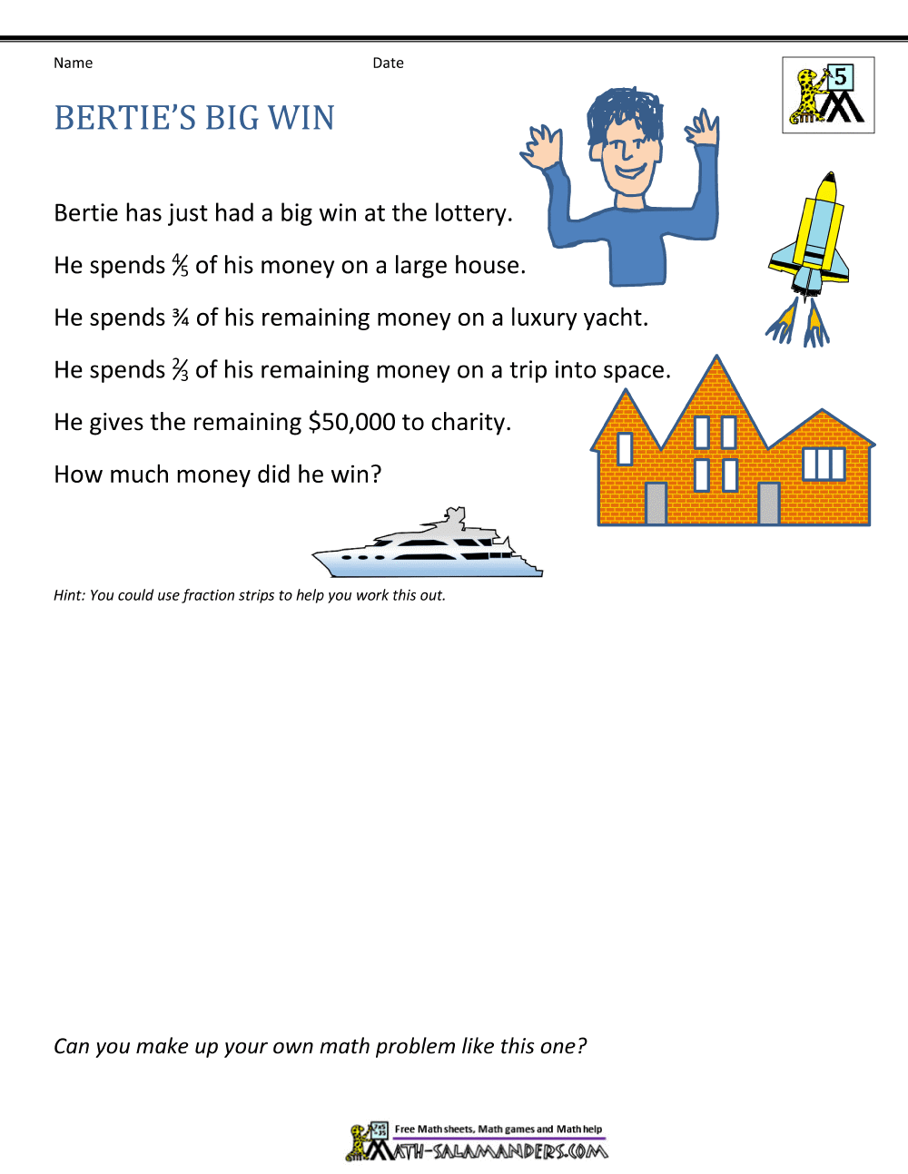 5th Grade Math Problems