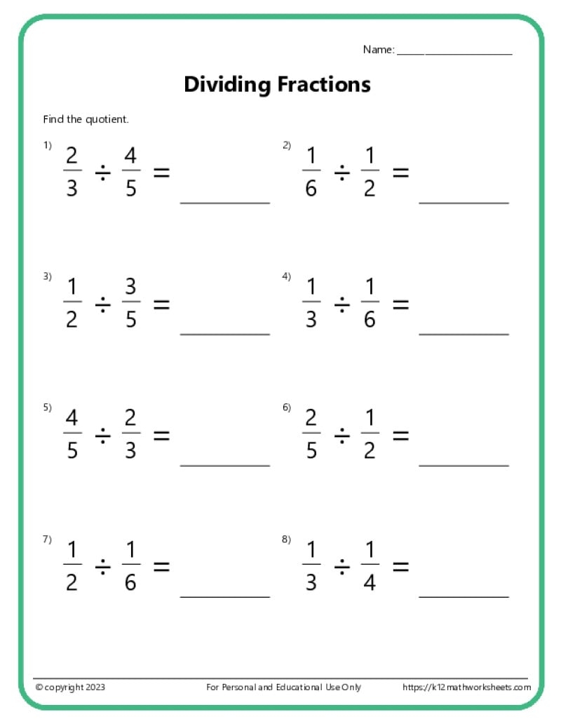 Fifth Grade Adding Fractions Worksheet