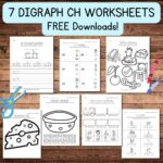 7 FREE CH Worksheets For Digraph Learning Literacy Learn