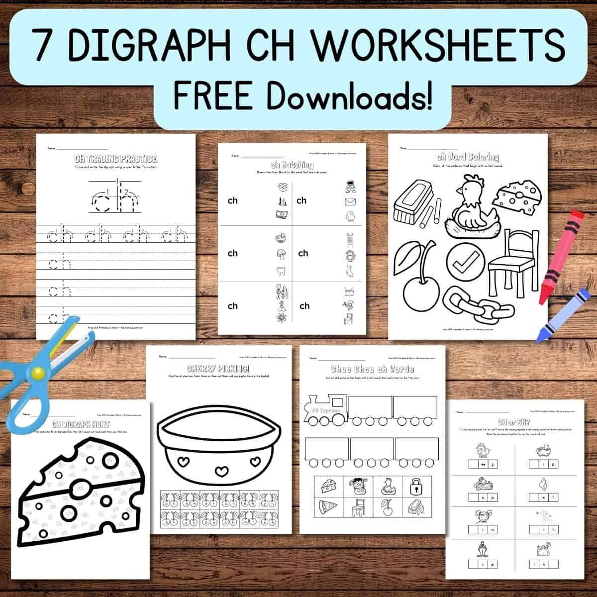 7 FREE CH Worksheets For Digraph Learning Literacy Learn 7 FREE CH Worksheets For Digraph Learning Literacy Learn