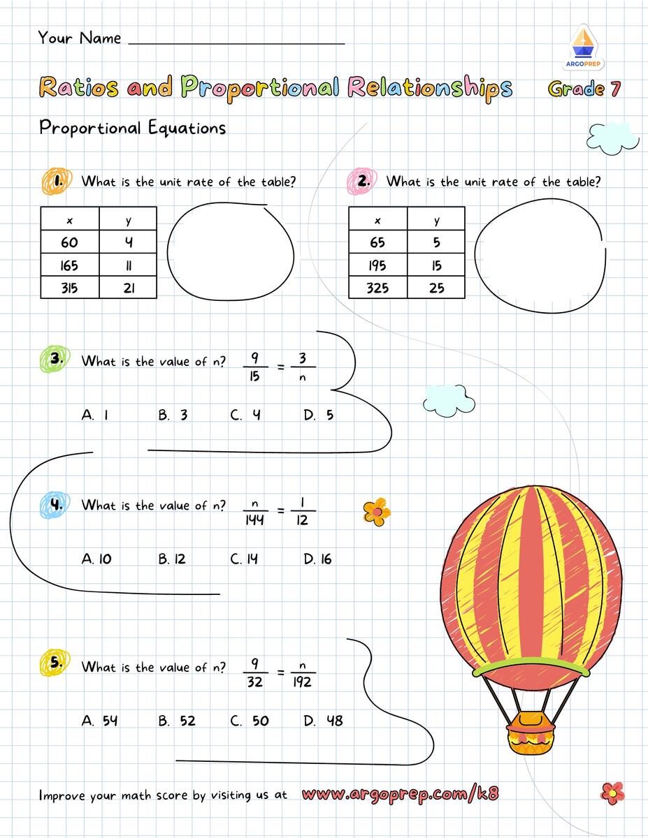 7th Grade Compound Probability Ratios Worksheets For Free ArgoPrep