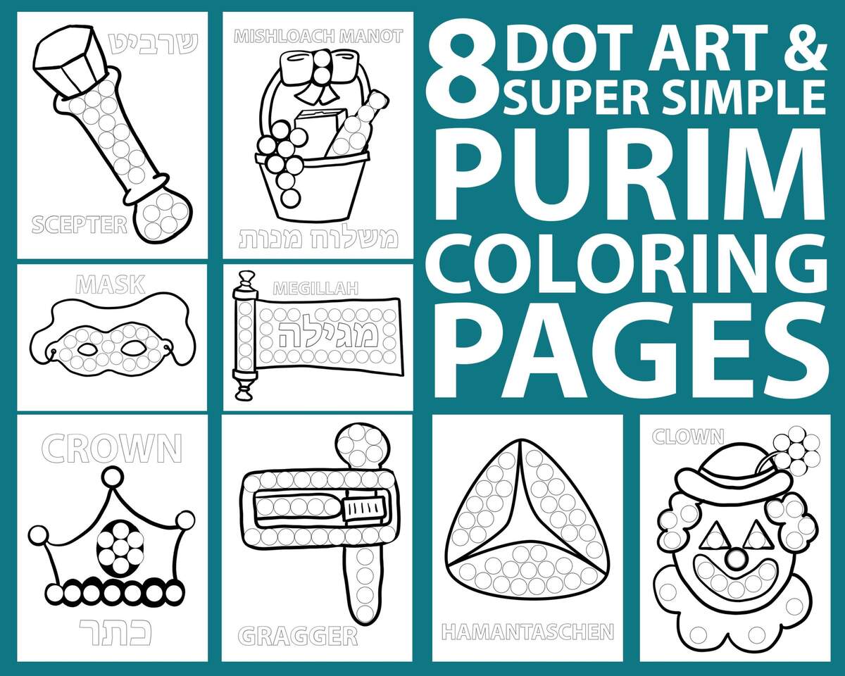 8 PURIM Coloring Pages And Do A Dot Printable Crafts For Preschoolers And Toddlers Jewish Kids Activities Etsy Finland 8 PURIM Coloring Pages And Do A Dot Printable Crafts For Preschoolers And Toddlers Jewish Kids Activities Etsy Finland