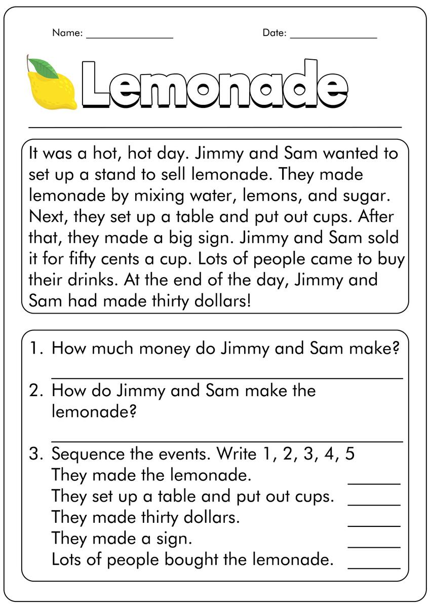 9 First Grade Reading Comprehension Worksheets Free PDF At Worksheets Library 9 First Grade Reading Comprehension Worksheets Free PDF At Worksheets Library
