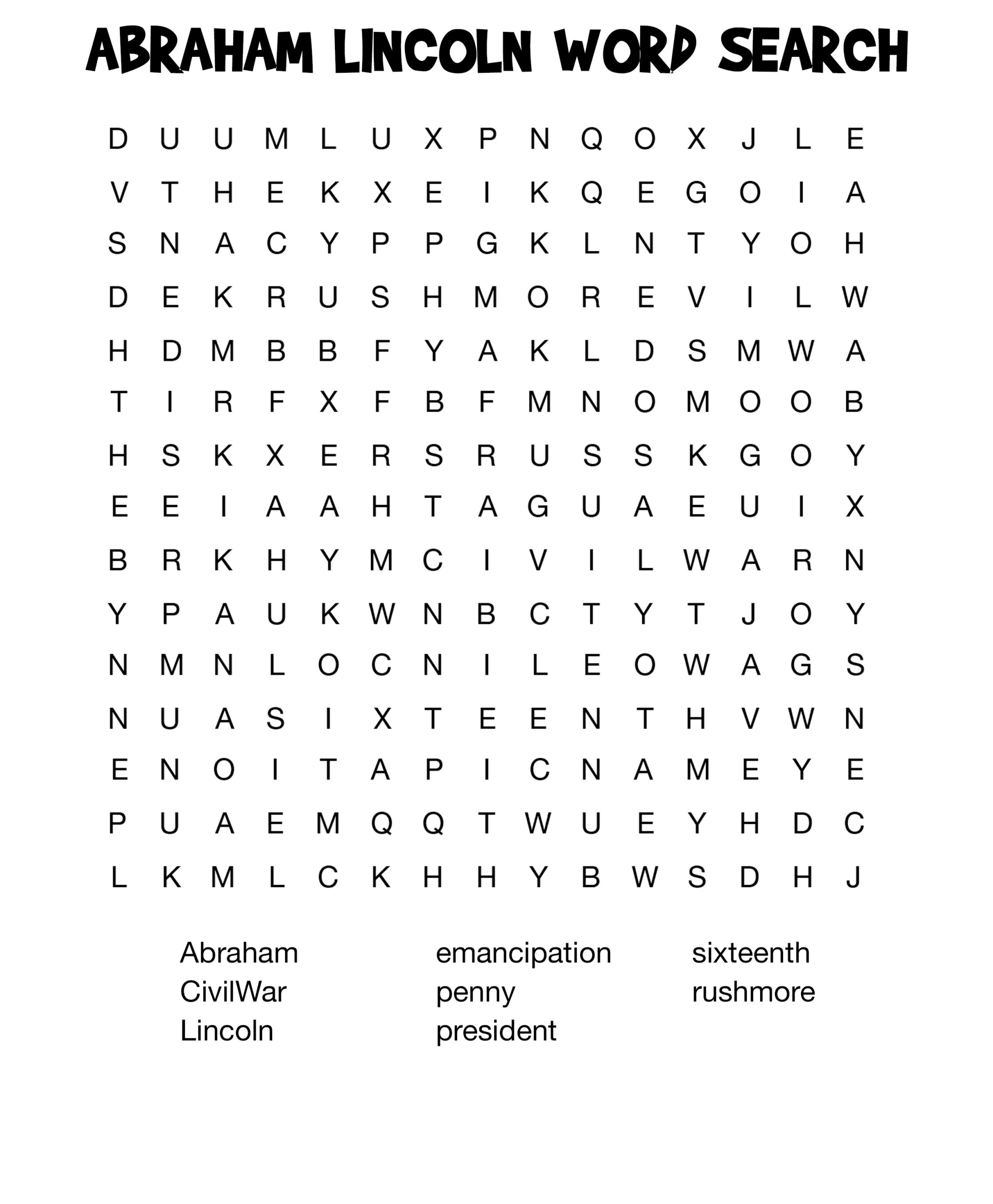 Abraham Lincoln Worksheets Best Coloring Pages For Kids Abraham Lincoln Worksheets Best Coloring Pages For Kids