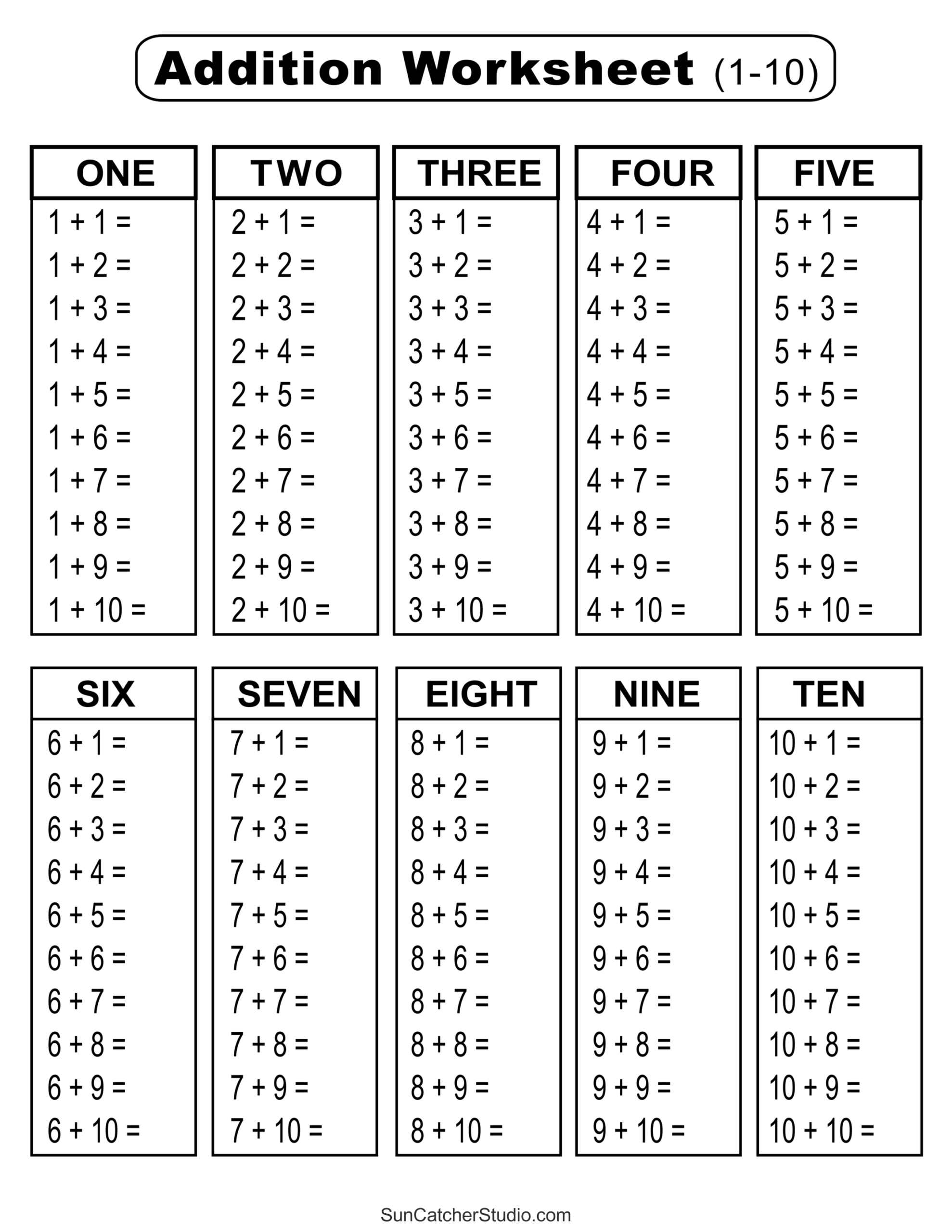 Addition Charts Tables Worksheets Free Printable PDF Files Free Printables Lettering SVG Files Tools Apps Addition Worksheets Free Printable Easy Math Problems Free Printables Lettering SVG Files Tools Apps