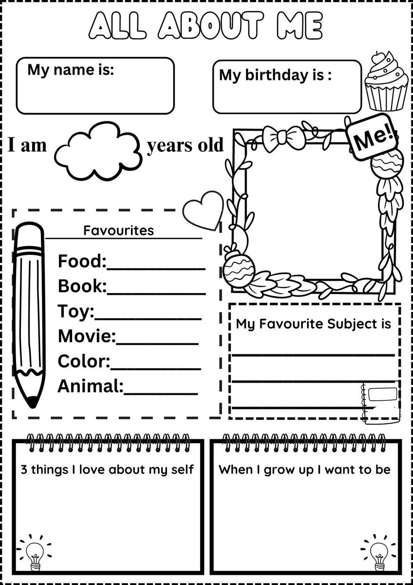All About Me Worksheet Space Theme First Day Of School Activity Made By Teachers