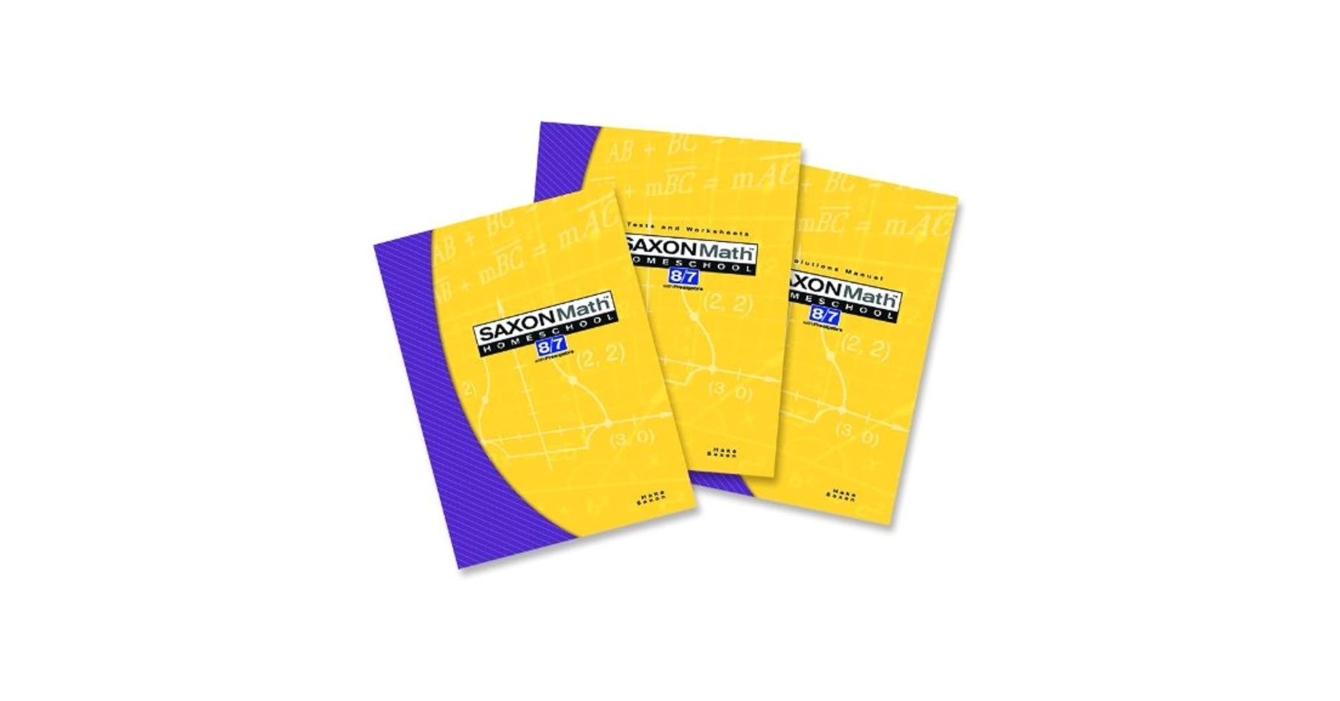 Amazon Saxon Math 8 7 With Prealgebra Kit Text Test Worksheets Solutions Manual 9781591413509 HAKE Libros