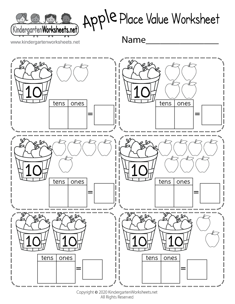 Apple Place Value Worksheet Free Printable Digital PDF 2nd Grade Place Value Worksheets