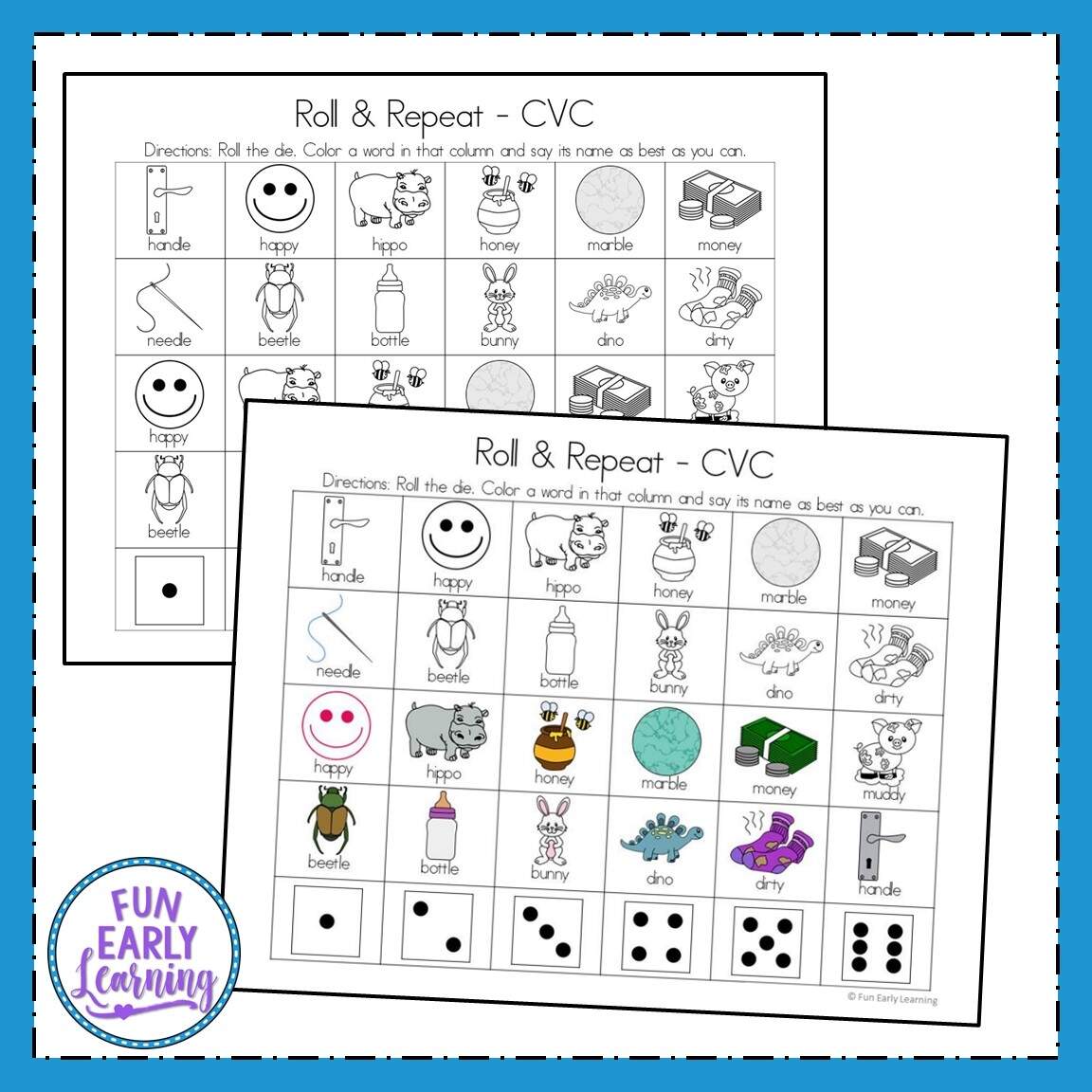 Apraxia Roll And Repeat VC CV CVC Fun Early Learning Apraxia Roll And Repeat VC CV CVC Fun Early Learning