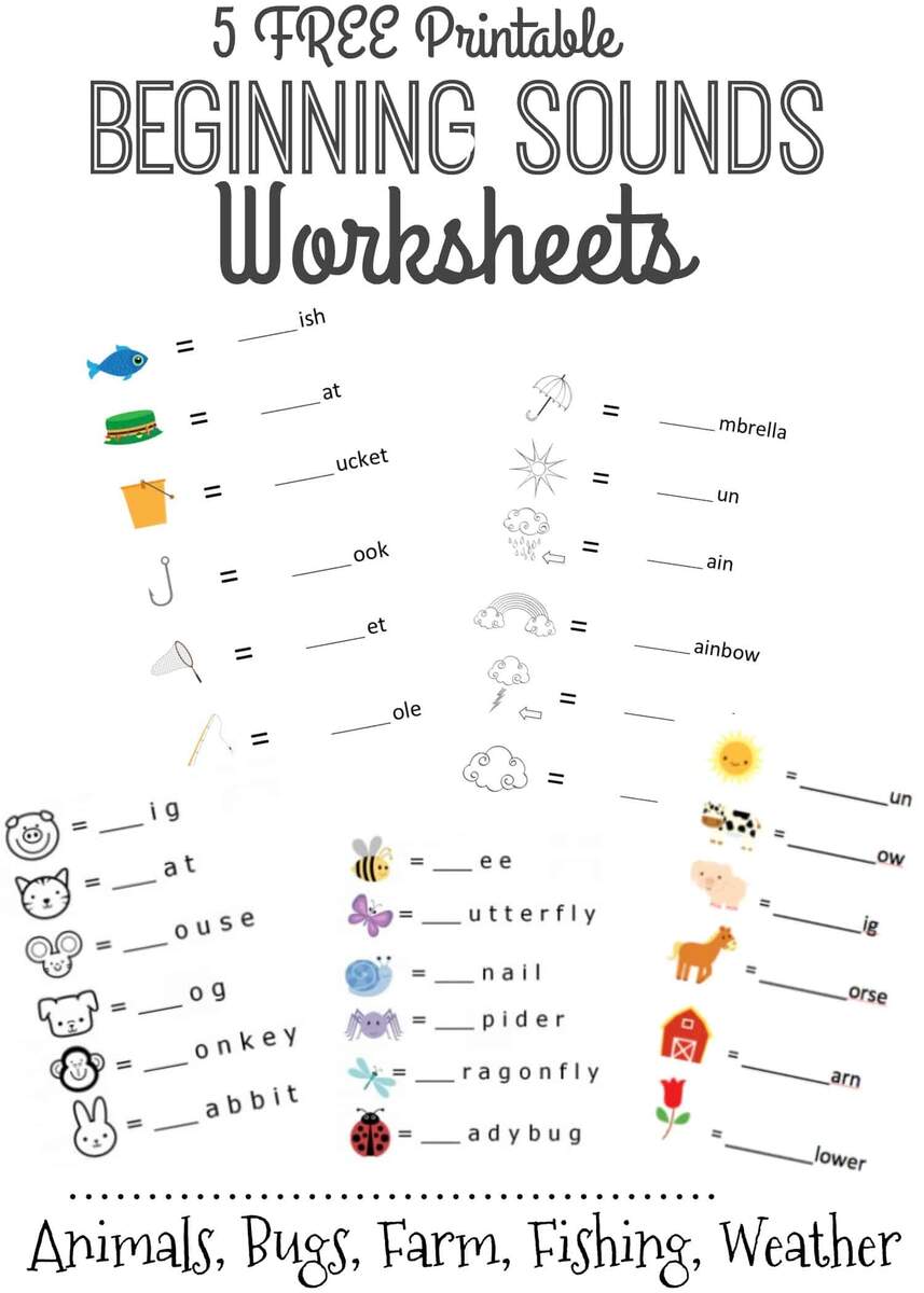 Circle The Beginning Sound Free Printable