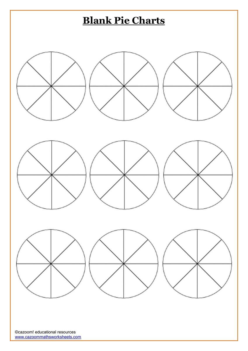 Blank Pie Chart Templates Make A Pie Chart