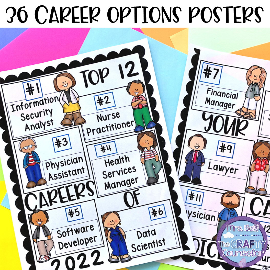 Career Exploration Worksheets Career Day Activities Career Cluster Worksheets Future Career Ideas Top Jobs Of 2025 Mrs Bell The Crafty Counselor Career Exploration Worksheets Career Day Activities Career Cluster Worksheets Future Career Ideas Top Jobs Of 2025 Mrs Bell The Crafty Counselor