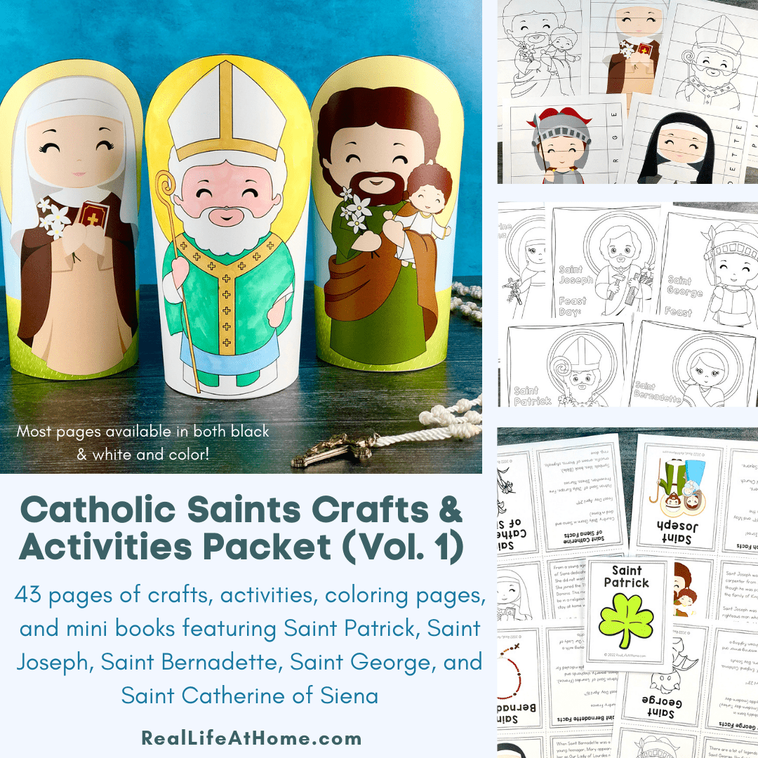 Catholic Saints Crafts And Activities Packet For Kids Vol 1 All Saints Day Activity For Middle School Hotsell Www Maria Worksheets Library