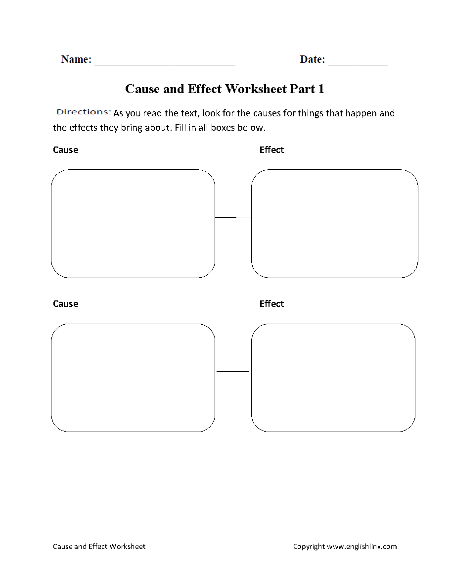 Grade 2 English Cause And Effect Online Exercise For Worksheets Library
