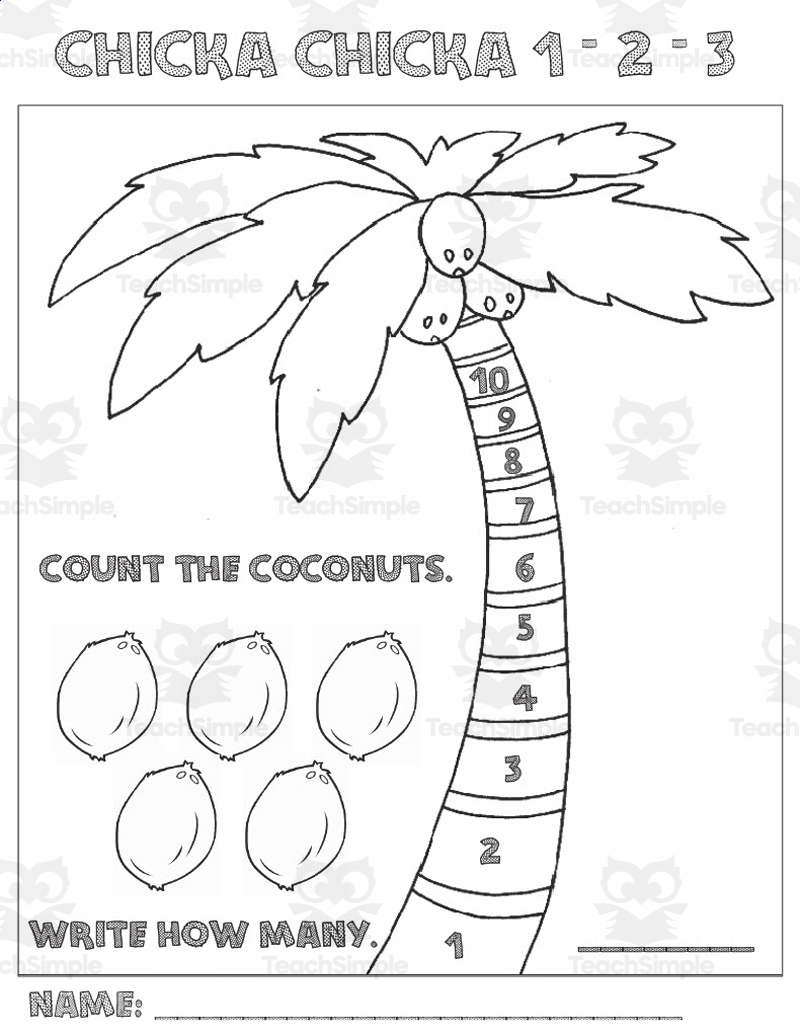 Chicka Chicka Boom Boom Literacy Math Activity By Teach Simple Chicka Chicka Boom Boom Literacy Math Activity By Teach Simple