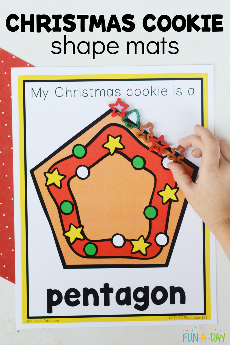 Christmas Cookie Shape Mats Free Printable Fun A Day