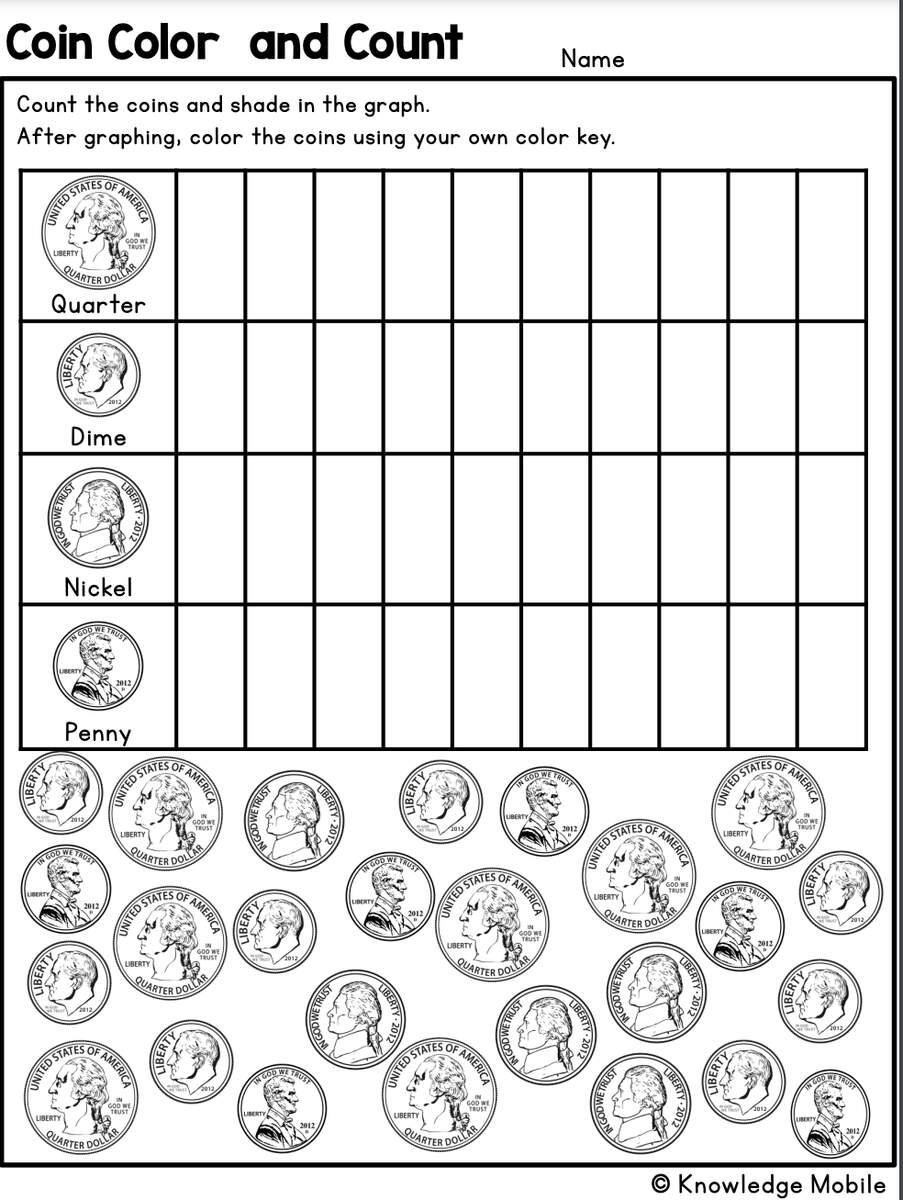 Coin Color And Count By Teach Simple