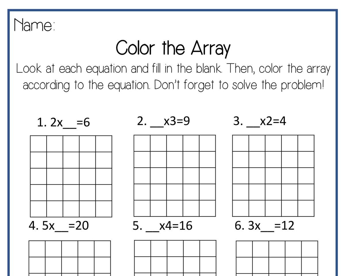 Beginning Multiplication Worksheets