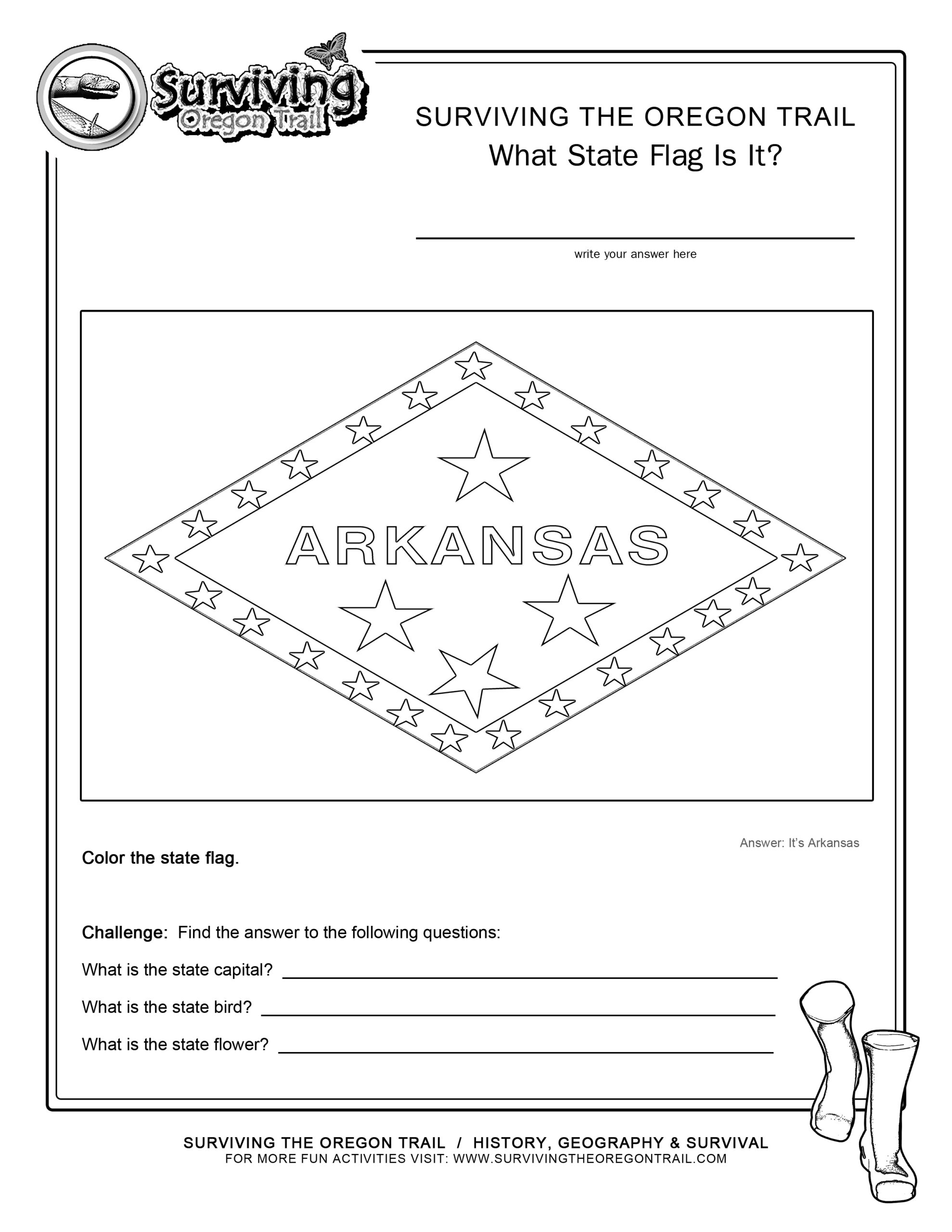 Free Arkansas Coloring Pages Stevie Doodles Worksheets Library