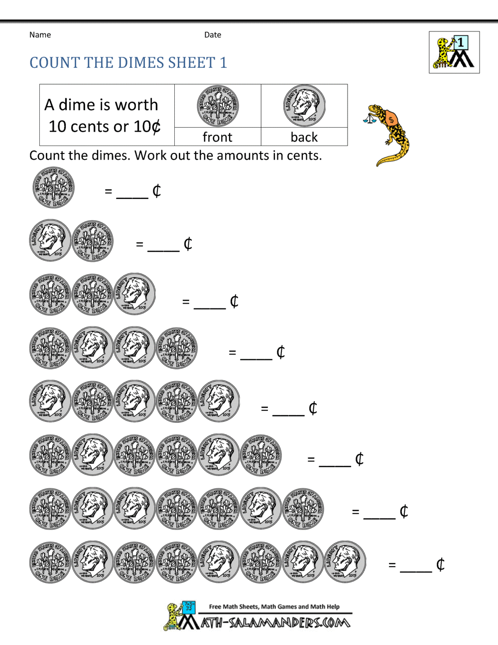 Count The Dimes 1