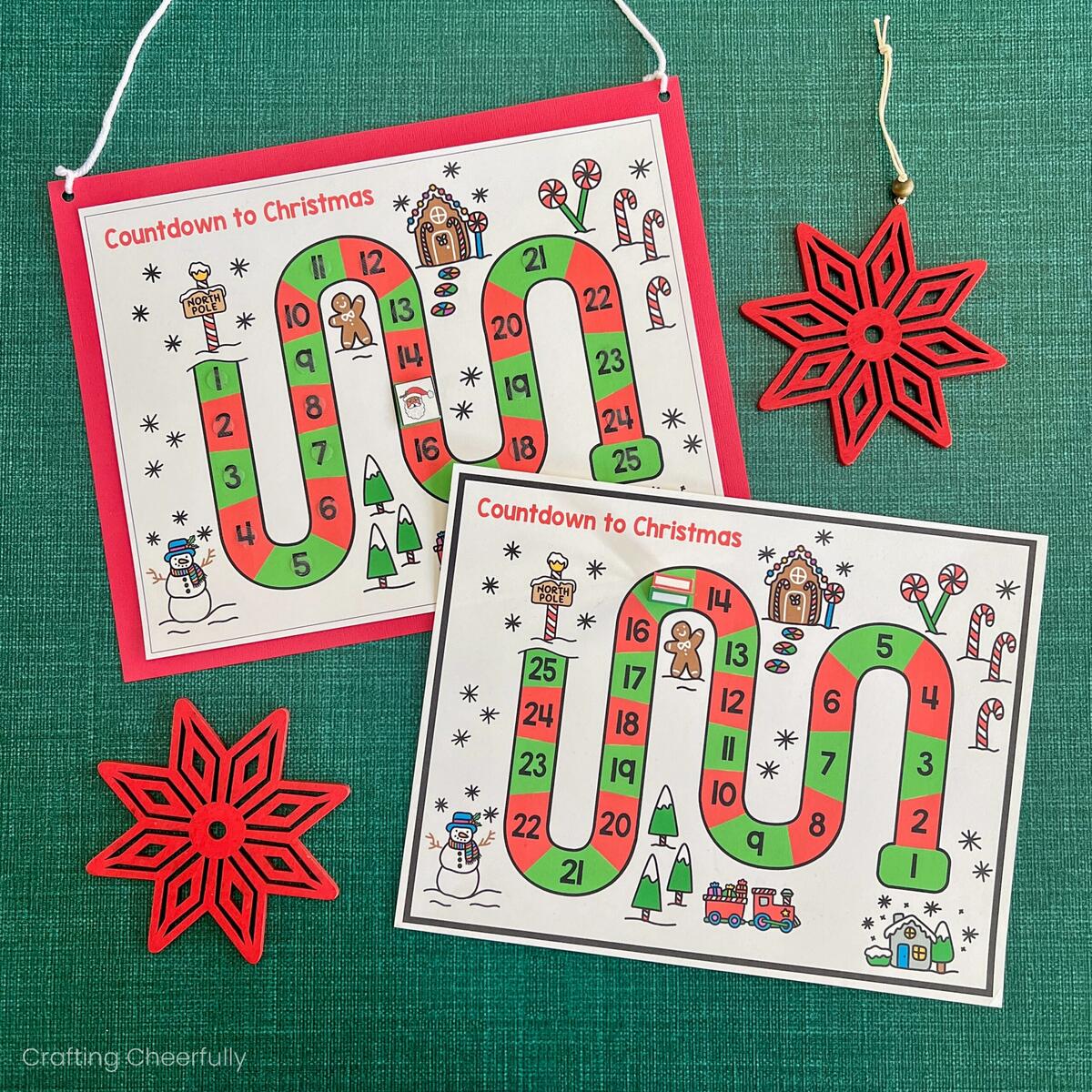 Countdown To Christmas Printable Activity Crafting Cheerfully