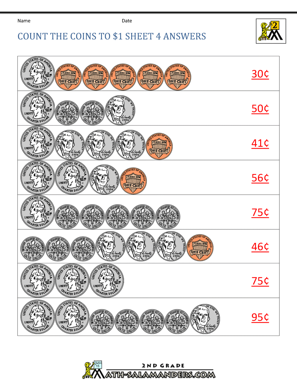 Counting Money Worksheets Up To 1 Counting Money Worksheets Up To 1