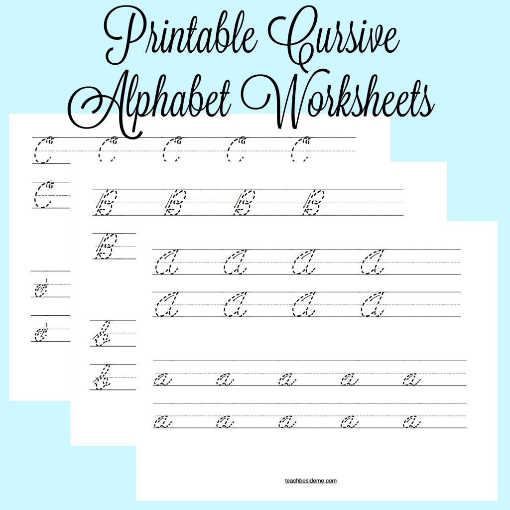 Cursive Handwriting Worksheets Free Printable Mama Geek