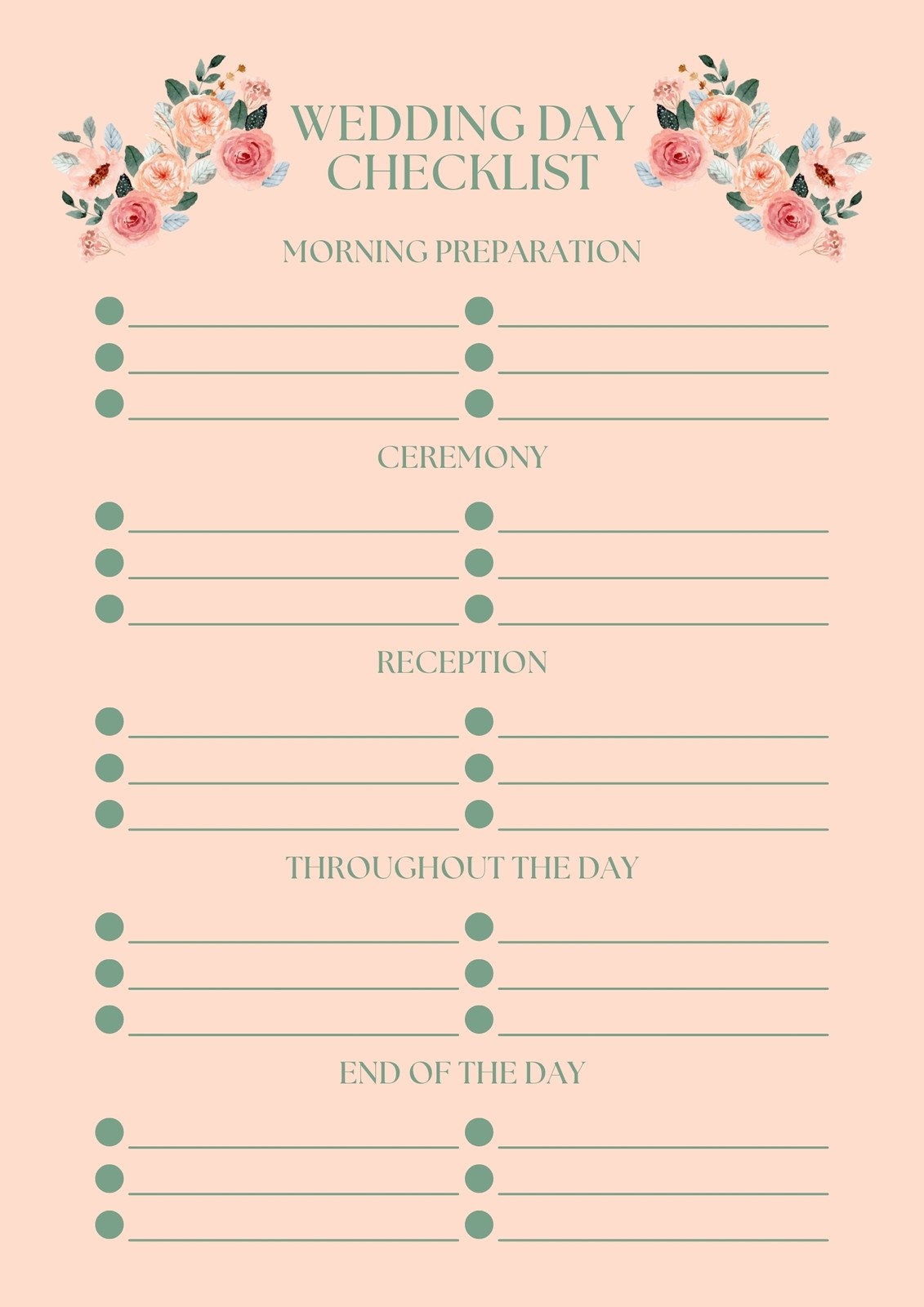 Customize 164 Wedding Checklists Templates Online Canva