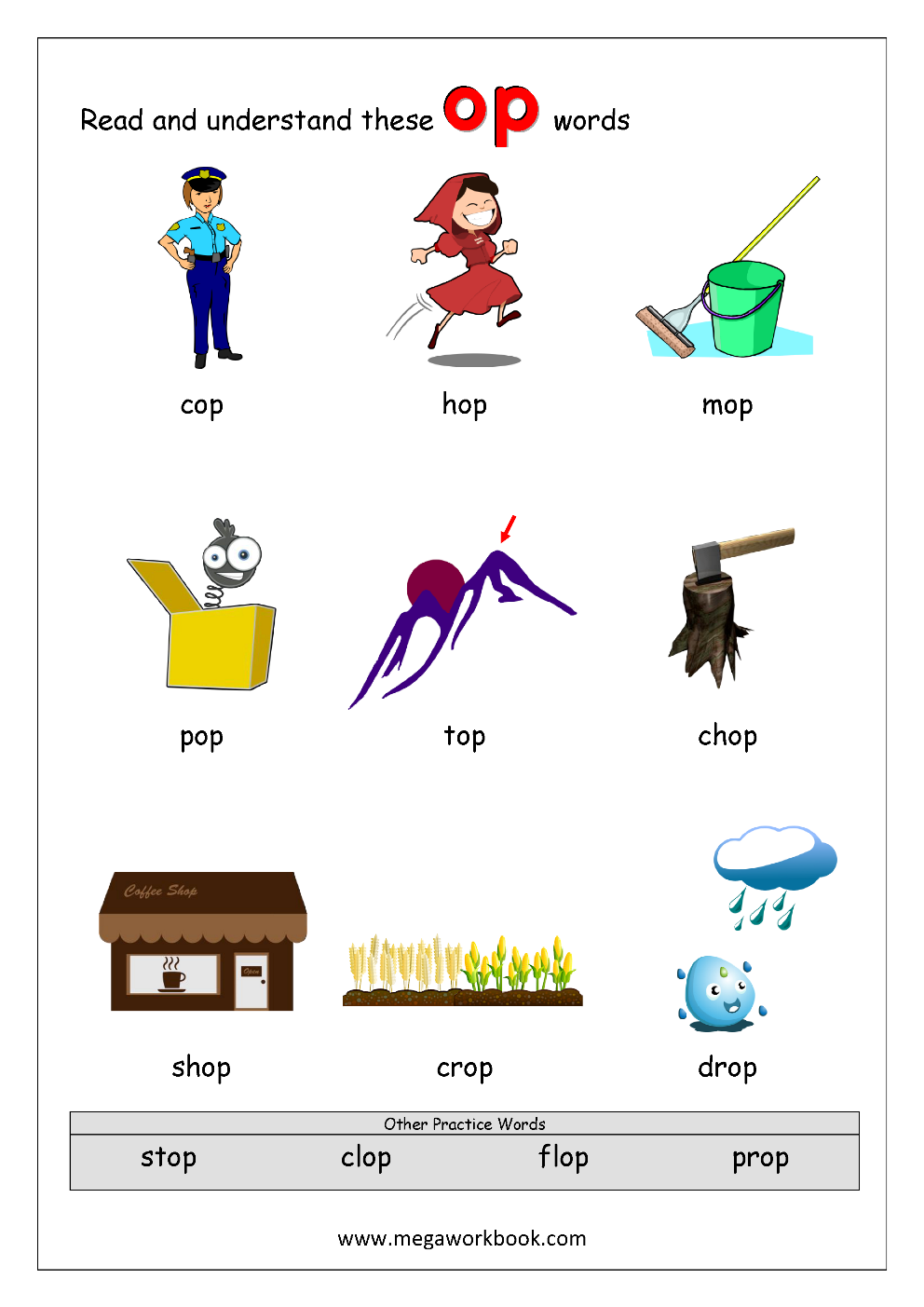 CVC Worksheets CVC Words For Kindergarten Word Family Worksheets CVC Words With Pictures MegaWorkbook