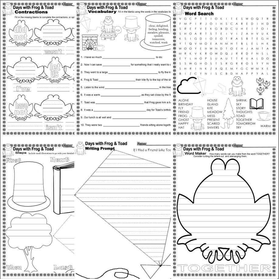 Days With Frog Toad Read Aloud Book Companion Reading Comprehension Worksheets Classful Days With Frog Toad Read Aloud Book Companion Reading Comprehension Worksheets Classful