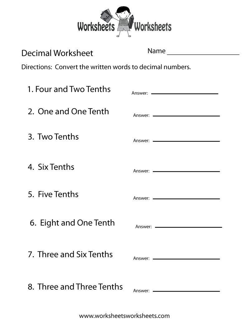 Decimal Practice Worksheet Worksheets Worksheets Decimal Practice Worksheet Worksheets Worksheets