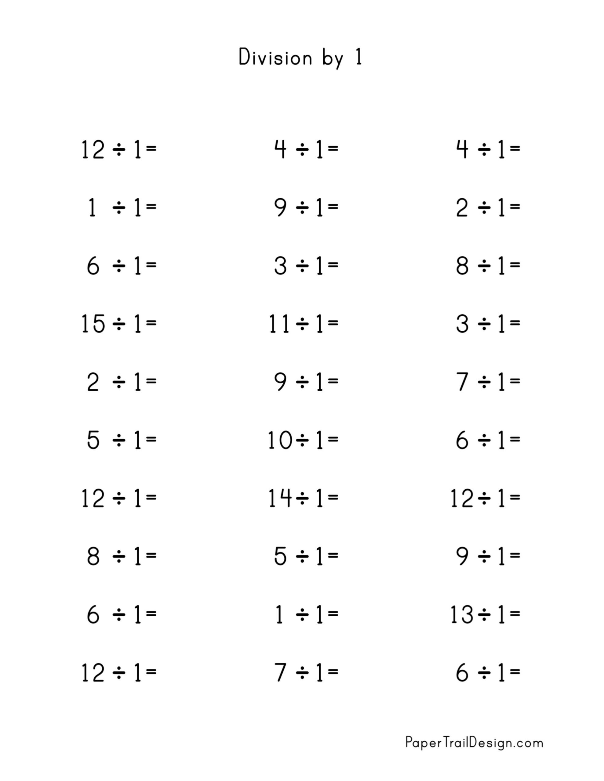 Division Worksheets For Division Facts 1 12 Paper Trail Design Division Worksheets Problems Free Printable Math Drills Free Printables Lettering SVG Files Tools Apps