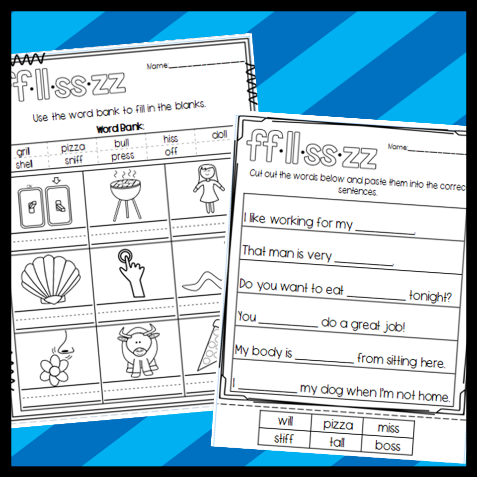 Double Consonant Worksheets Ll Ff Zz Ss Cloze Sorts Read Draw More Made By Teachers Doubling Rule Free Printables For Teaching Spelling Literacy Learn
