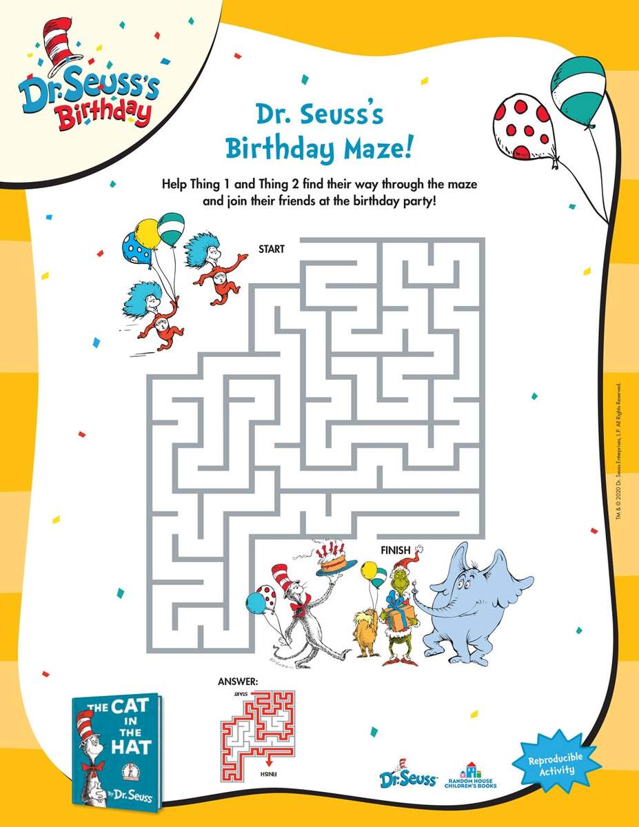 Free Dr Seuss Printable Pack For Preschoolers