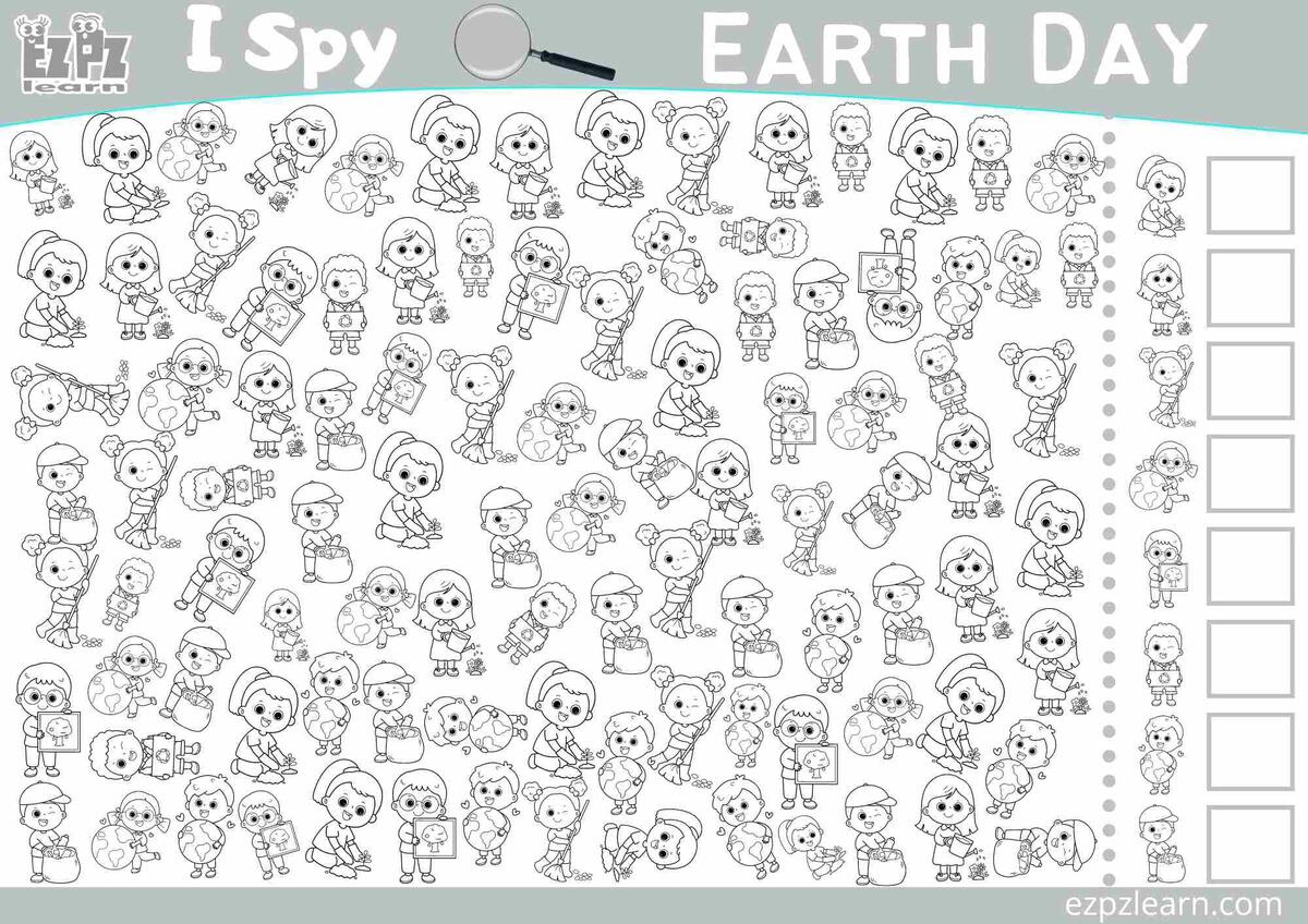 Earth Day I Spy Look And Find The Images Free PDF Download Ezpzlearn