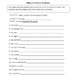 Englishlinx Subject And Predicate Worksheets