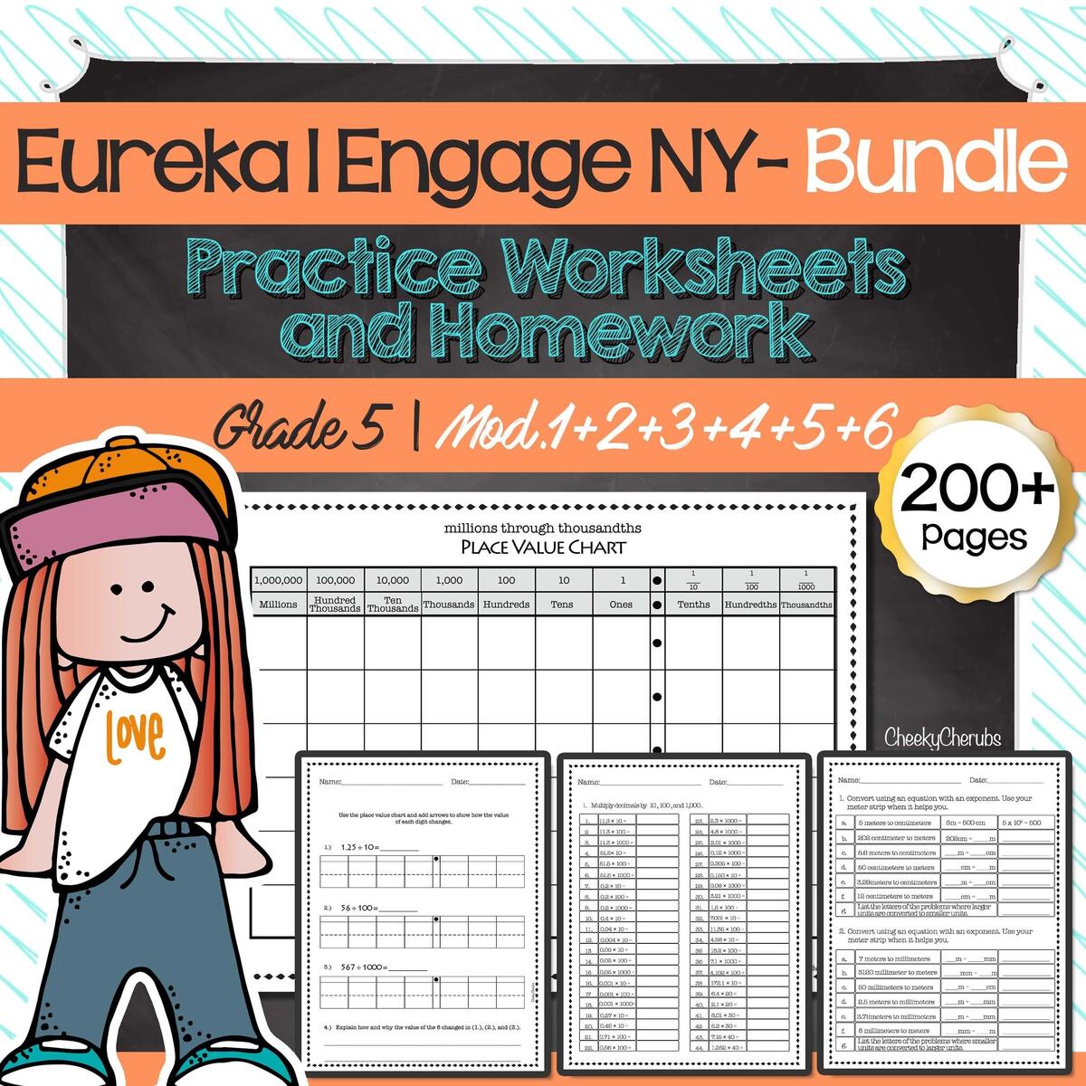 Eureka Math Engage NY Extra Worksheets For 5th Grade BUNDLE All Modules Etsy