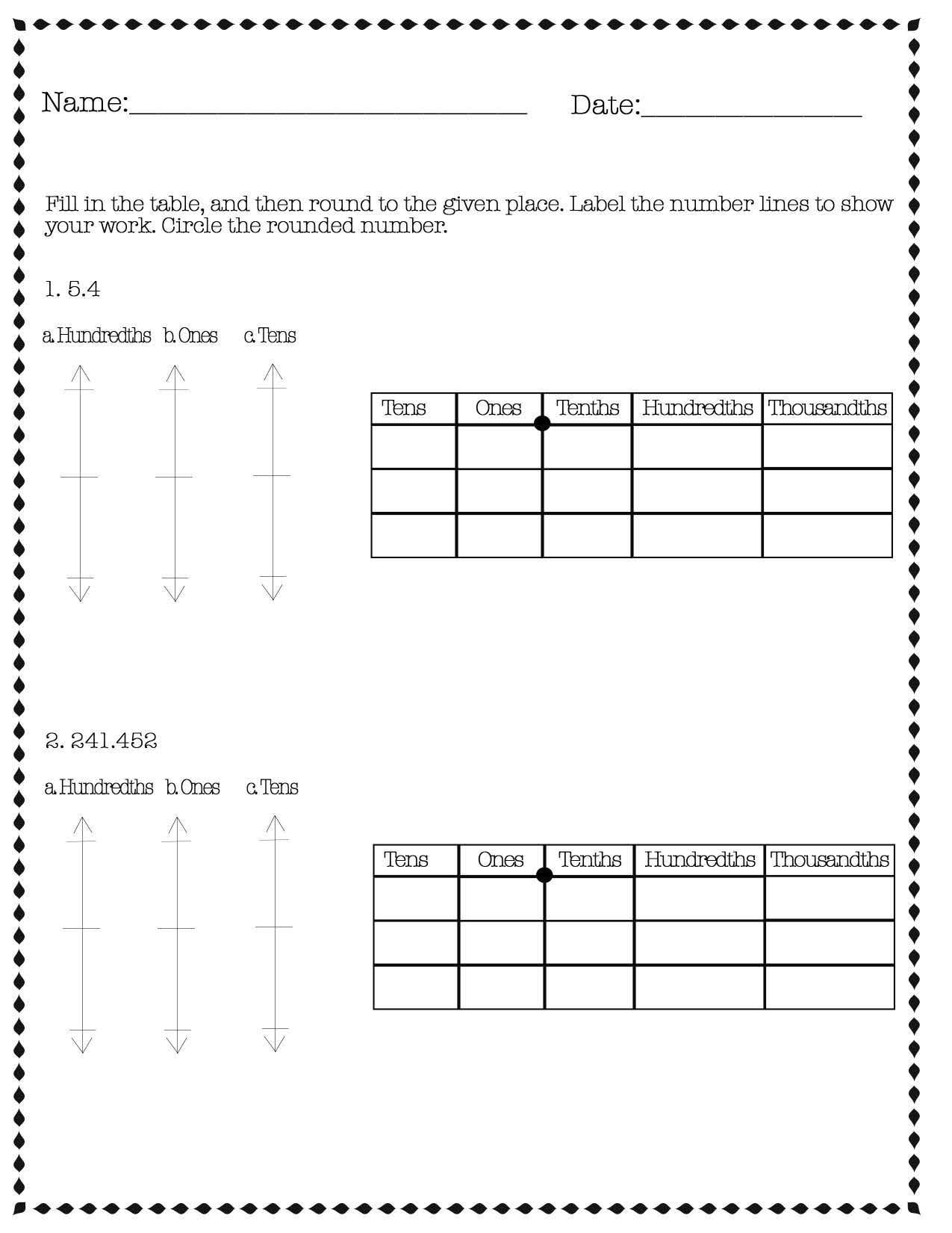 Eureka Math Engage NY Extra Worksheets For 5th Grade Module 4 Etsy