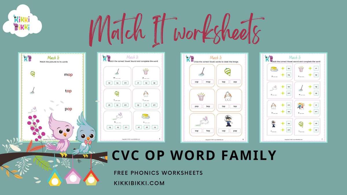 CVC Worksheets CVC Words For Kindergarten Word Family Worksheets CVC Words With Pictures MegaWorkbook