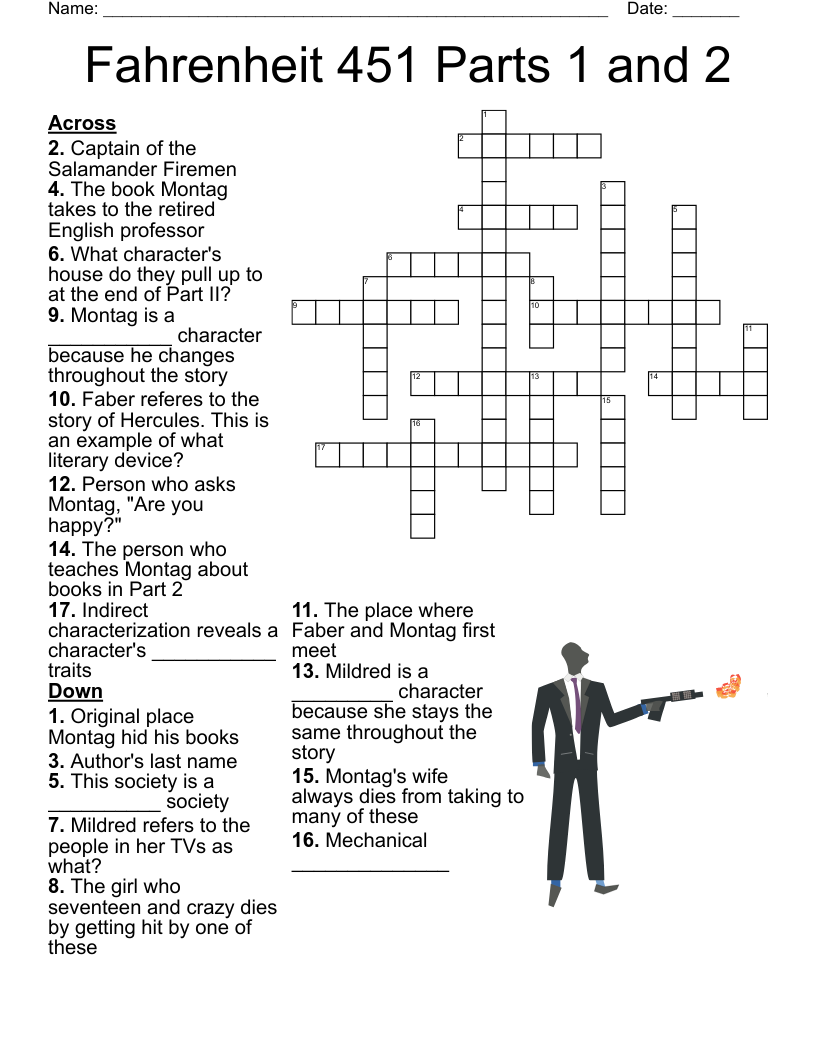 Fahrenheit 451 Worksheet WordMint