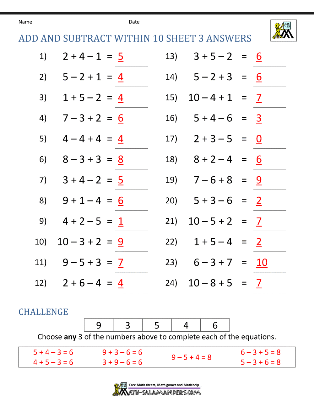 1st Grade Addition Subtraction Made By Teachers