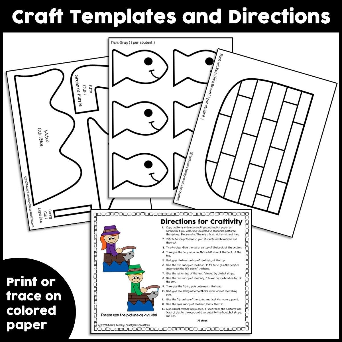 Fishing Kids Craft Camping Craft Activity Camping Theme Activities Summer Made By Teachers